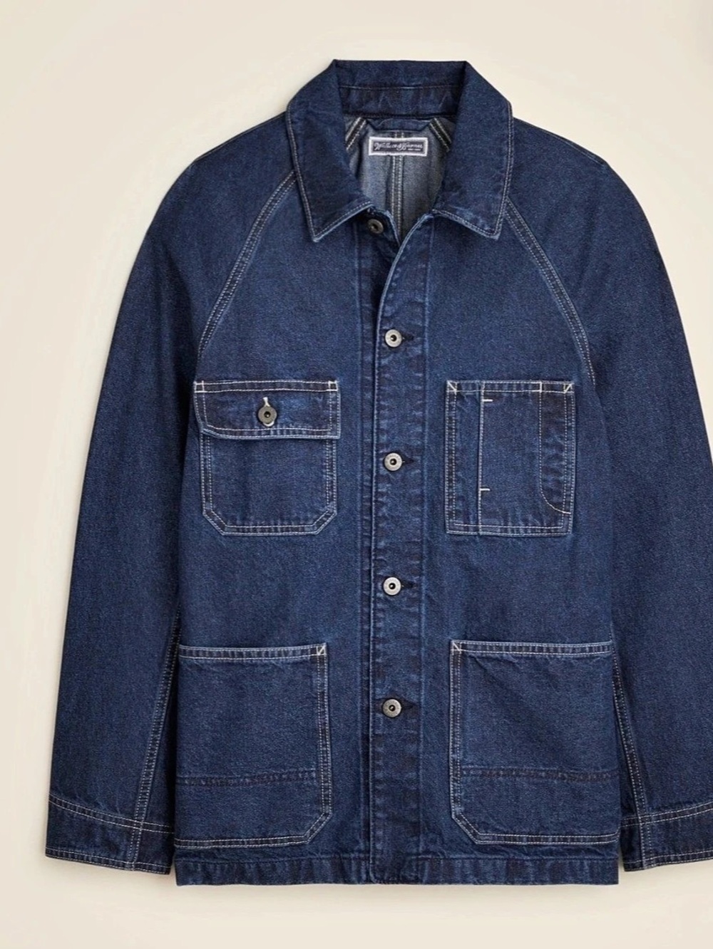 Wallace & Barnes Chore Jacket in Japanese Denim Size Large